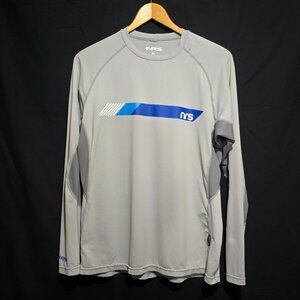 NRS Men's H2CORE Silk Weight Performance LS Crewneck - Gray - Sz M*